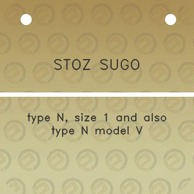 stoz-sugo-type-n-size-1-and-also-type-n-model-v