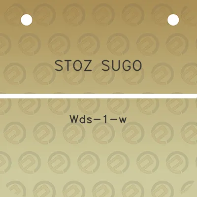 stoz-sugo-wds-1-w