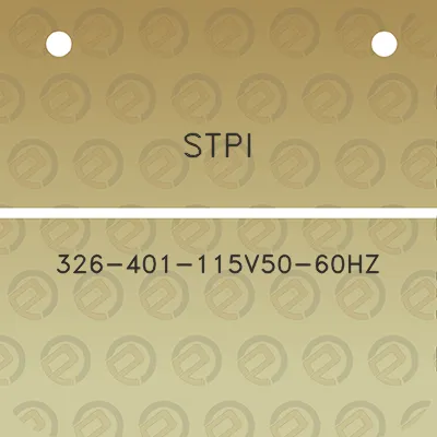 stpi-326-401-115v50-60hz