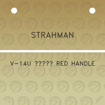 strahman-v-14u-34-red-handle