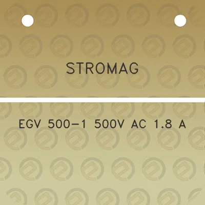 stromag-egv-500-1-500v-ac-18-a