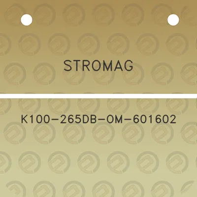 stromag-k100-265db-om-601602