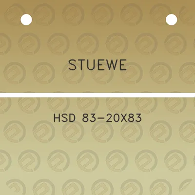 stuewe-hsd-83-20x83