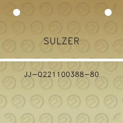 sulzer-jj-q221100388-80