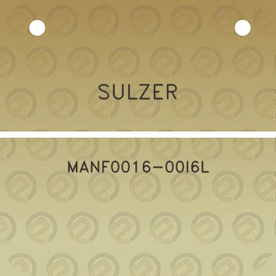 sulzer-manf0016-00i6l