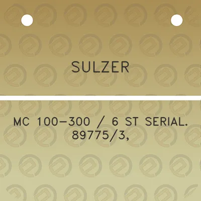 sulzer-mc-100-300-6-st-serial-897753