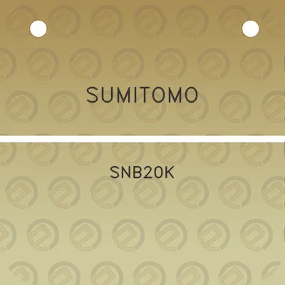 sumitomo-snb20k