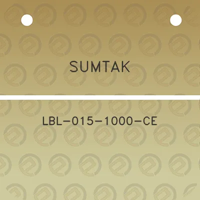 sumtak-lbl-015-1000-ce