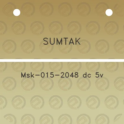 sumtak-msk-015-2048-dc-5v