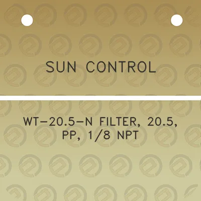 sun-control-wt-205-n-filter-205-pp-18-npt