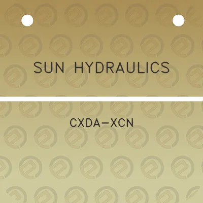 sun-hydraulics-cxda-xcn