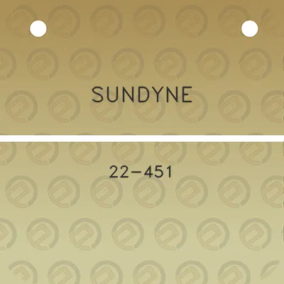 sundyne-22-451