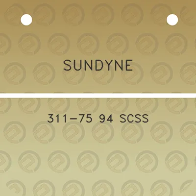 sundyne-311-75-94-scss