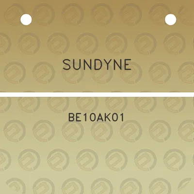 sundyne-be10ak01