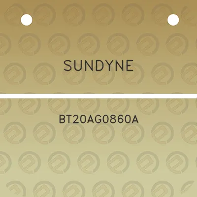 sundyne-bt20ag0860a