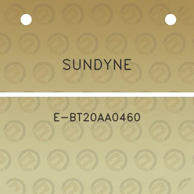 sundyne-e-bt20aa0460