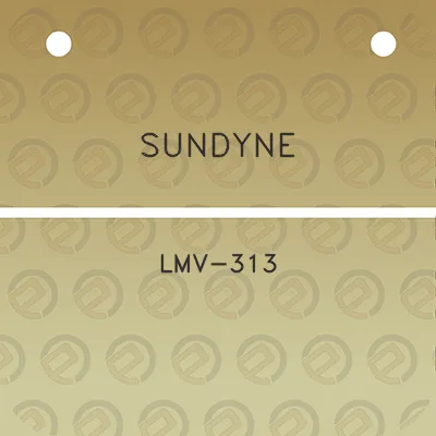 sundyne-lmv-313