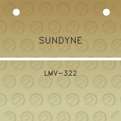 sundyne-lmv-322