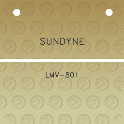 sundyne-lmv-801