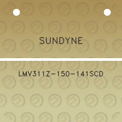 sundyne-lmv311z-150-141scd