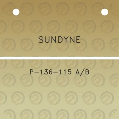 sundyne-p-136-115-ab