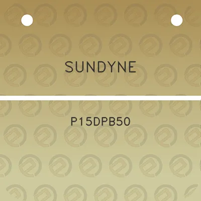 sundyne-p15dpb50