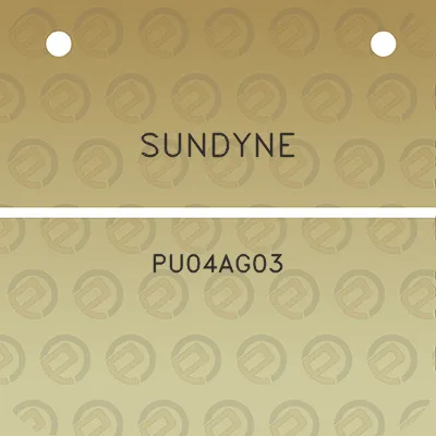 sundyne-pu04ag03