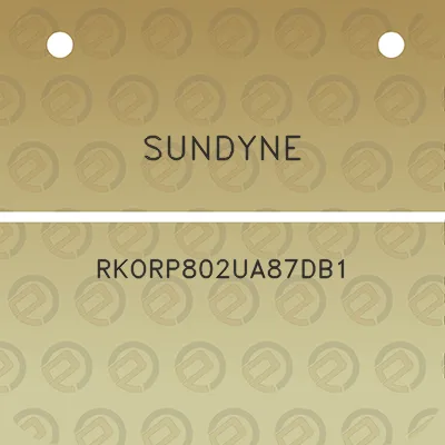 sundyne-rkorp802ua87db1