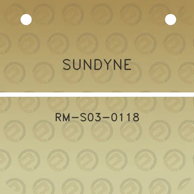 sundyne-rm-s03-0118