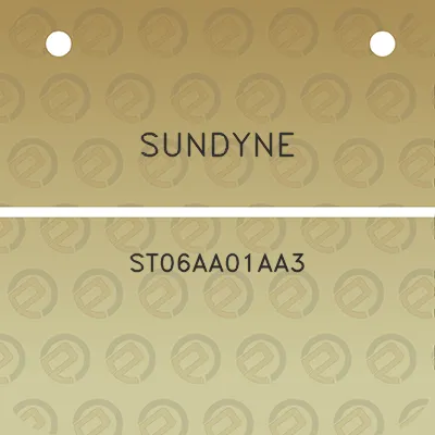 sundyne-st06aa01aa3