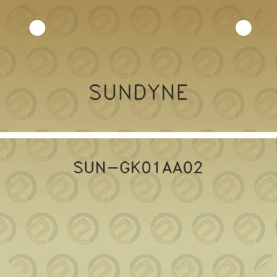 sundyne-sun-gk01aa02