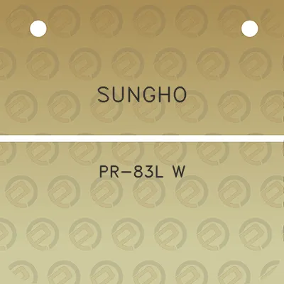 sungho-pr-83l-w