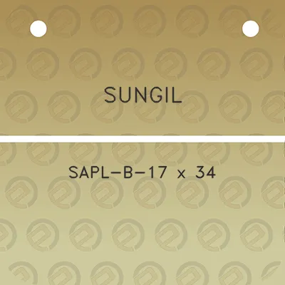 sungil-sapl-b-17-x-34