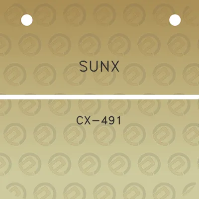 sunx-cx-491