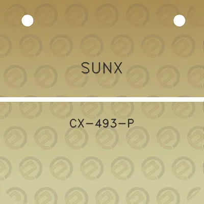 sunx-cx-493-p