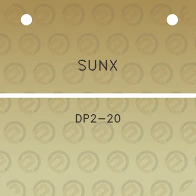 sunx-dp2-20