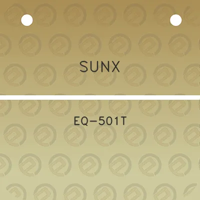 sunx-eq-501t