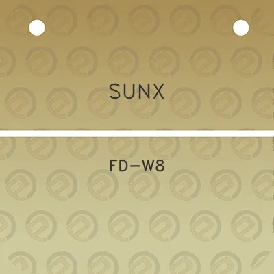 sunx-fd-w8