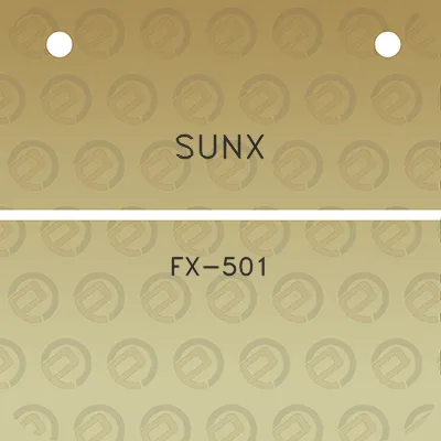 sunx-fx-501