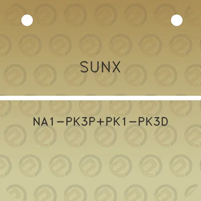 sunx-na1-pk3ppk1-pk3d