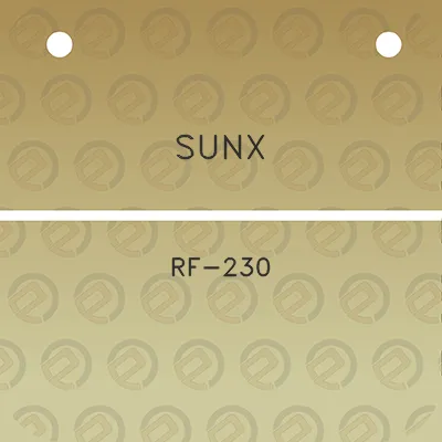 sunx-rf-230