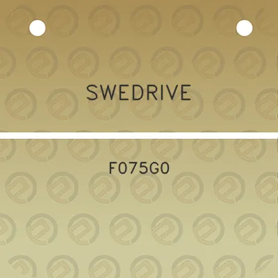 swedrive-f075g0