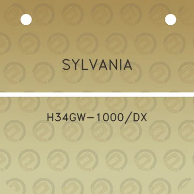 sylvania-h34gw-1000dx