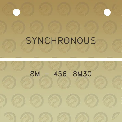 synchronous-8m-456-8m30