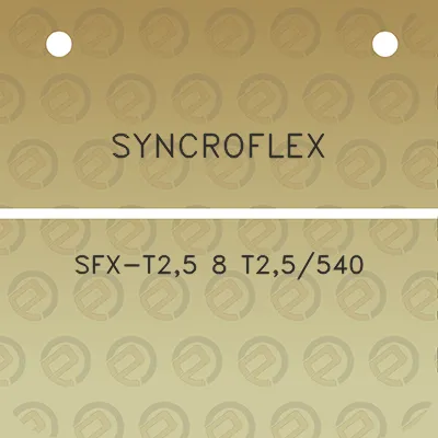 syncroflex-sfx-t25-8-t25540