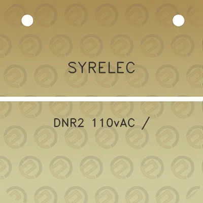 syrelec-dnr2-110vac