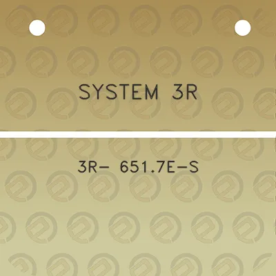 system-3r-3r-6517e-s