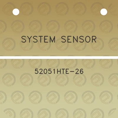 system-sensor-52051hte-26