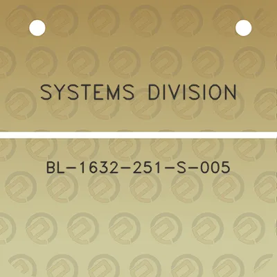 systems-division-bl-1632-251-s-005