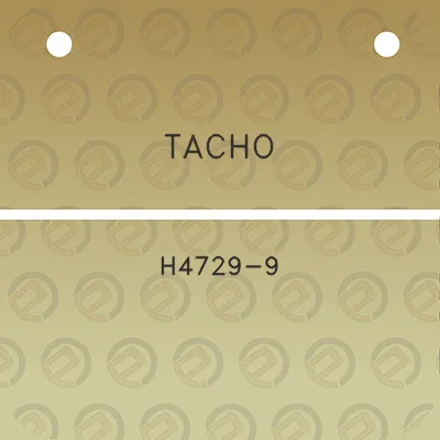 tacho-h4729-9